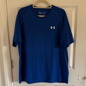 Under Armour Boys Short Sleeve Tee in Blue Size XL Heatgear